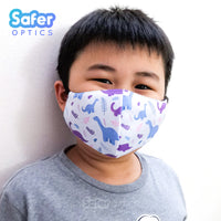 Kids / Youth Eco Fabric Mask - Crossrunner - SaferOptics Anti Blue Light Glasses Malaysia |