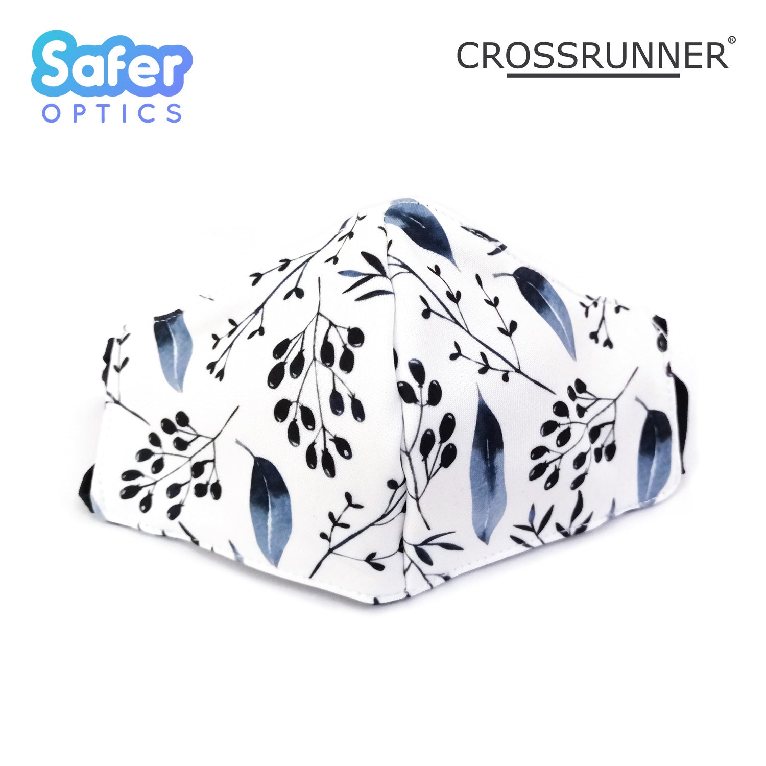 Kids / Youth Eco Fabric Mask - Crossrunner - SaferOptics Anti Blue Light Glasses Malaysia | 