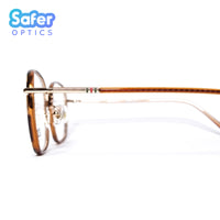 Empire - Havana Gold - SaferOptics Anti Blue Light Glasses Malaysia | Adult, Brown, Customize, Empower, Gold, Medium, new, Rose Gold, Square