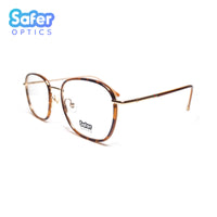 Empire - Havana Gold - SaferOptics Anti Blue Light Glasses Malaysia | Adult, Brown, Customize, Empower, Gold, Medium, new, Rose Gold, Square