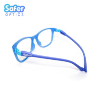 Kids F-Square - Blue Bubbles - SaferOptics Anti Blue Light Glasses Malaysia | 420Safety, Big, Blue, Flex, Kids, medium, new, Square
