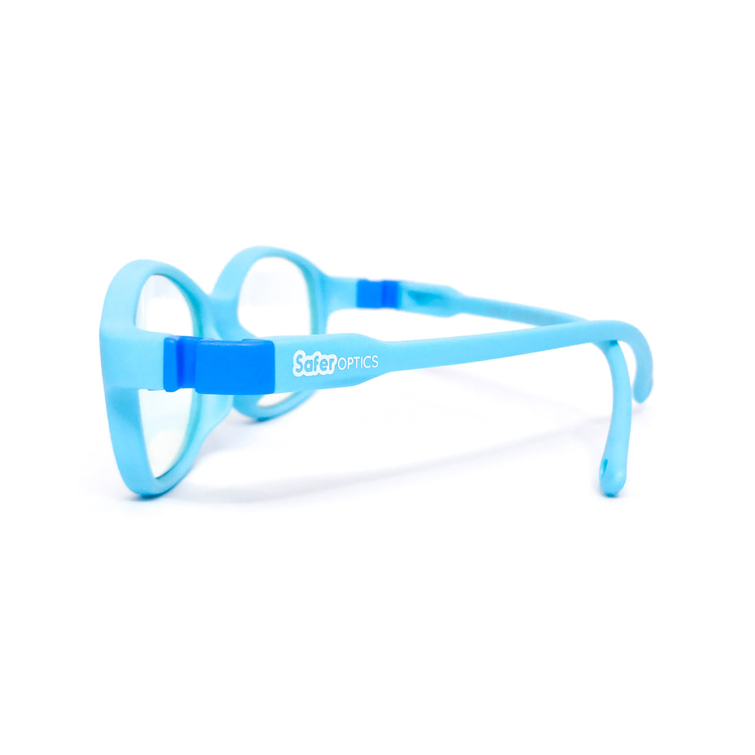 Kids Flex - Baby Blue - SaferOptics Anti Blue Light Glasses Malaysia | 420Safety, Blue, Flex, Kids, Medium, Oval, preorder, Small