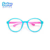 Kids Flex-O - Birthday Cake - SaferOptics Anti Blue Light Glasses Malaysia | 420Safety, Blue, Flex, Kids, medium, new, Round