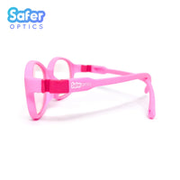 Kids Flex - Rose Pink - SaferOptics Anti Blue Light Glasses Malaysia | 420Safety, Flex, Kids, Medium, Oval, Pink, preorder, Small