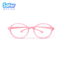 Kids Mini Flex - Cotton Candy - SaferOptics Anti Blue Light Glasses Malaysia | 420Safety, Flex, Kids, new, Oval, Pink, preorder, Round, Small, Toddlers