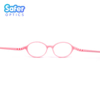 Kids Mini Flex - Cotton Candy - SaferOptics Anti Blue Light Glasses Malaysia | 420Safety, Flex, Kids, new, Oval, Pink, preorder, Round, Small, Toddlers