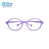 Kids Mini Flex - Purple - SaferOptics Anti Blue Light Glasses Malaysia | 420Safety, Flex, Kids, new, Oval, Purple, Round, Small, Toddlers