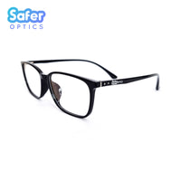 Perspective - Black - SaferOptics Anti Blue Light Glasses Malaysia | Adult, Black, Customize, Lightweight, Medium, Perspective, Rectangle, Small