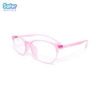 Pioneer - Pink Blush - SaferOptics Anti Blue Light Glasses Malaysia | Adult, Big, Customize, Lightweight, Medium, Pink, Pioneer, Small, Square