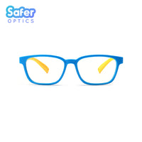 Kids Rectangle - Blue Hero - SaferOptics Anti Blue Light Glasses Malaysia | 420Safety, Blue, Kids, Rectangle, Small