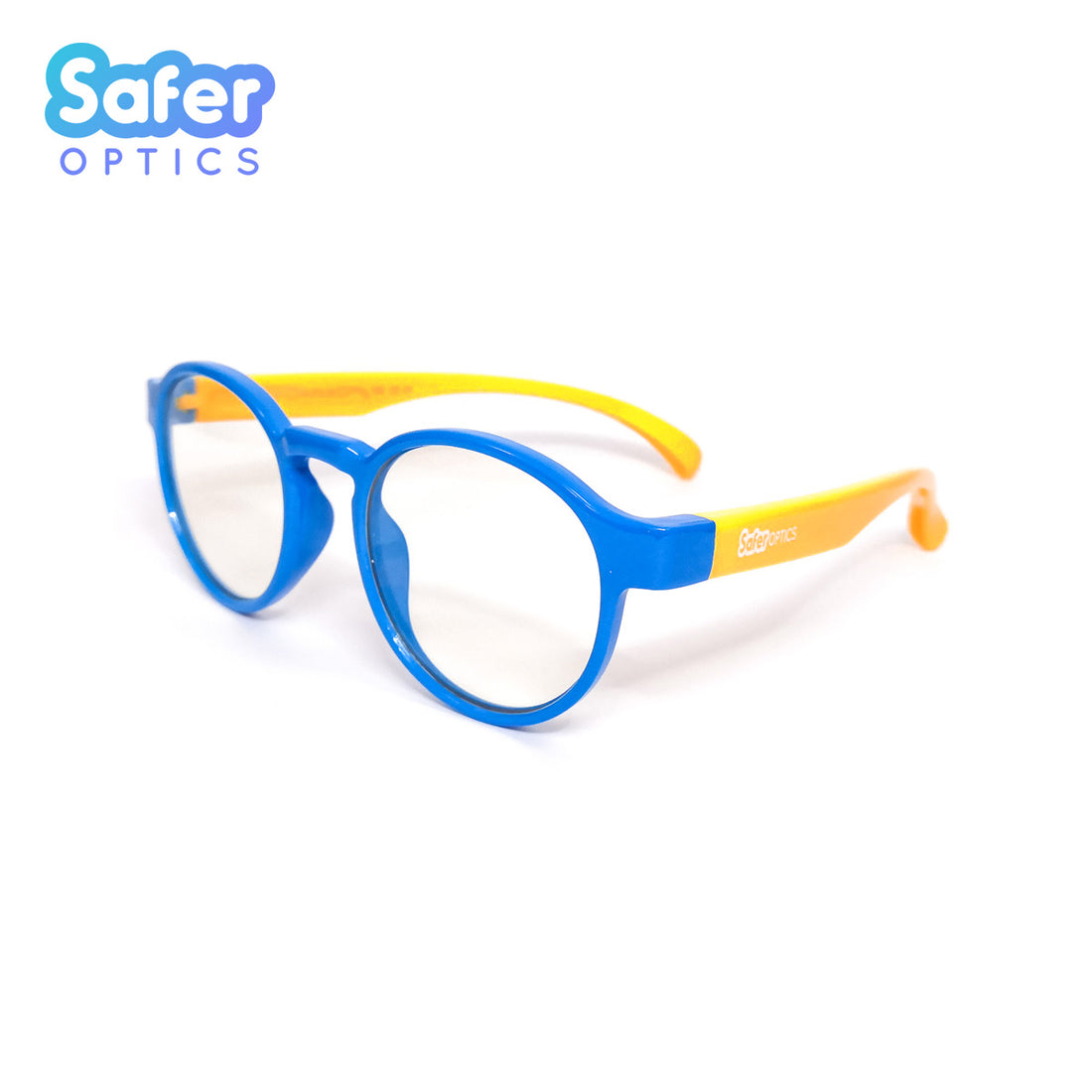 Kids Round - Blue Hero - SaferOptics Anti Blue Light Glasses Malaysia | 420Safety, Blue, Kids, Round, Small