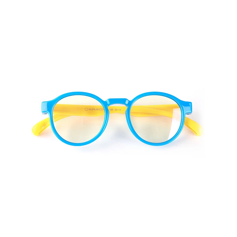 Kids Round - Blue Hero - SaferOptics Anti Blue Light Glasses Malaysia | 420Safety, Blue, Kids, Round, Small
