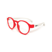 Kids Round - Strawberry Swirl - SaferOptics Anti Blue Light Glasses Malaysia | 420Safety, Kids, Red, Round, Small
