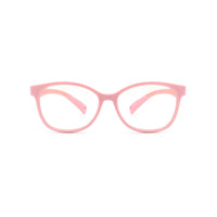 Kids Square - Cotton Candy - SaferOptics Anti Blue Light Glasses Malaysia | 420Safety, Kids, Medium, Pink, Square