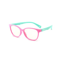 Kids Square - Bubble Gum - SaferOptics Anti Blue Light Glasses Malaysia | 420Safety, Kids, Medium, Pink, Square
