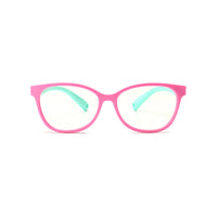 Kids Square - Bubble Gum - SaferOptics Anti Blue Light Glasses Malaysia | 420Safety, Kids, Medium, Pink, Square