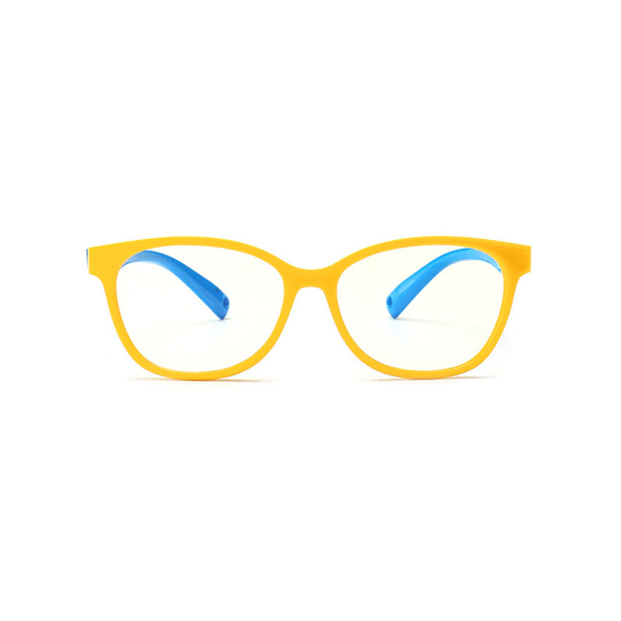 Kids Square - Lemonade - SaferOptics Anti Blue Light Glasses Malaysia | 420Safety, Kids, Medium, Square, Yellow