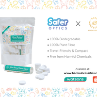 Bare Natural Travel Wipes - SaferOptics Anti Blue Light Glasses Malaysia |