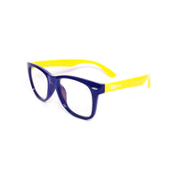 Kids Wayfarer - Navy Royale - SaferOptics Anti Blue Light Glasses Malaysia | 420Safety, Big, Blue, Kids, Square, Wayfarer