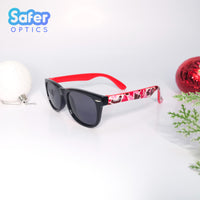 Kids Mini Wayfarer Sunglasses - Camo Black Cherry - SaferOptics Anti Blue Light Glasses Malaysia | Black, Kids, Medium, new, Square, Sunglasses, Wayfarer