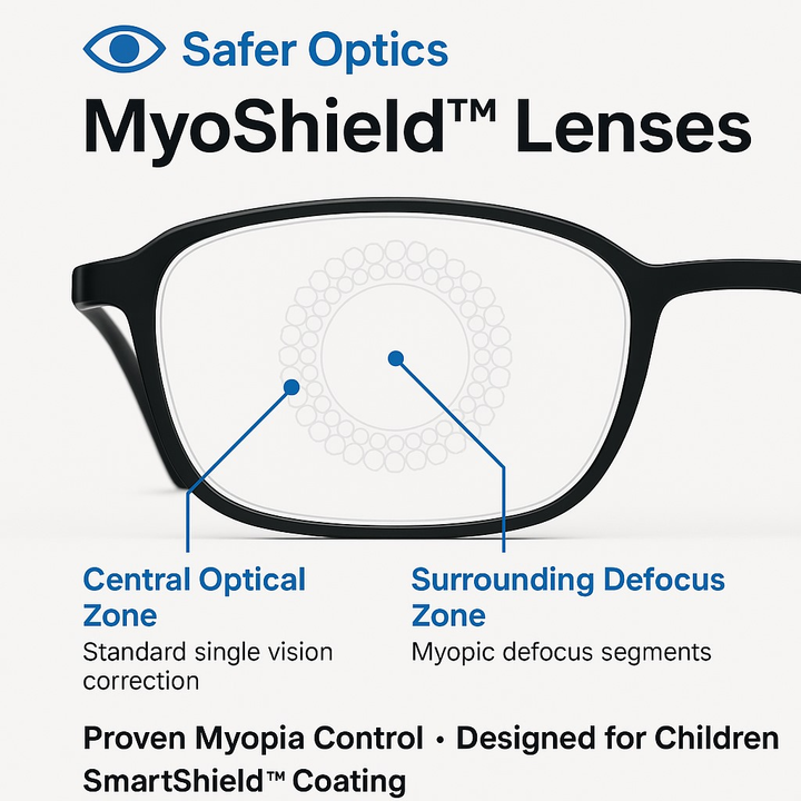 Spectacles For Myopia Control MyoShield | Advanced Myopia Control Lenses – SaferOptics