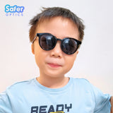 Kids Round Sunglasses - Black