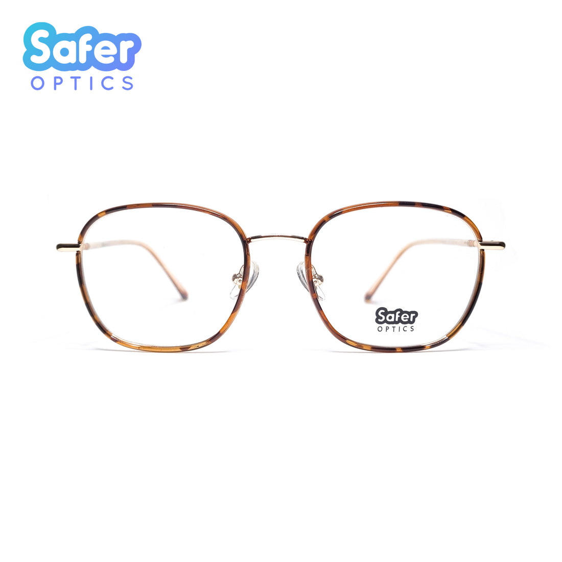 Empire - Havana Gold - SaferOptics Anti Blue Light Glasses Malaysia | Adult, Brown, Customize, Empower, Gold, Medium, new, Rose Gold, Square