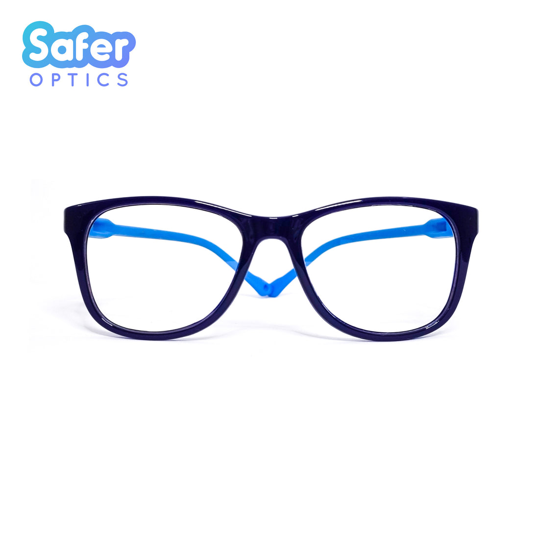 Kids F-Square - Space Cadet - SaferOptics Anti Blue Light Glasses Malaysia | 420Safety, Big, Blue, Flex, Kids, Medium, new, preorder