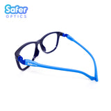 Kids F-Square - Space Cadet - SaferOptics Anti Blue Light Glasses Malaysia | 420Safety, Big, Blue, Flex, Kids, Medium, new, preorder