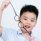 Kids Flex-O - Licorice - SaferOptics Anti Blue Light Glasses Malaysia | 420Safety, Black, Flex, Kids, medium, new, Round