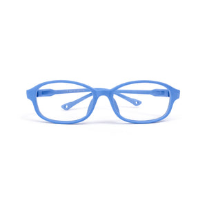 Kids Flex - Sky Blue - SaferOptics Anti Blue Light Glasses Malaysia | 420Safety, Blue, Flex, Kids, Medium, Oval, Small