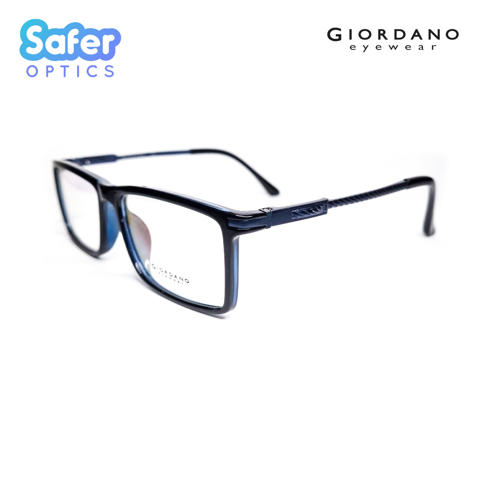 Giordano Eyewear - 968 - SaferOptics Anti Blue Light Glasses Malaysia | Adult, Black, Customize, Giordano, hotdeals, Large, new