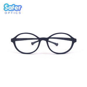Kids Mini Flex - Black - SaferOptics Anti Blue Light Glasses Malaysia | 420Safety, Black, Flex, Kids, new, Oval, Round, Small, Toddlers