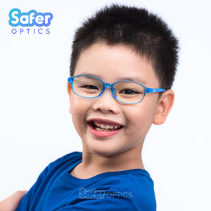 Kids Oval - Pool Party - SaferOptics Anti Blue Light Glasses Malaysia | 420Safety, Big, Blue, Kids, Medium, Oval