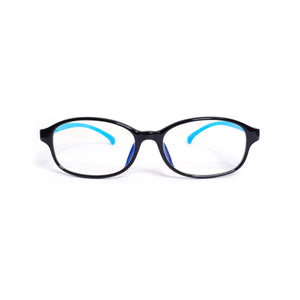 Kids Oval - Soda Lite - SaferOptics Anti Blue Light Glasses Malaysia | 420Safety, Big, Black, Kids, Medium, Oval