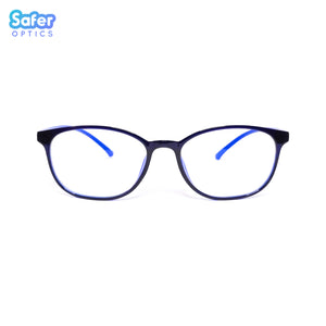 Pioneer - Electric Blue - SaferOptics Anti Blue Light Glasses Malaysia | Adult, Big, Black, Blue, Customize, last, Lightweight, Medium, Pioneer, Small, Square