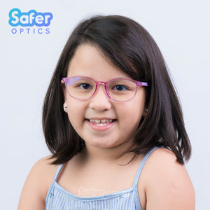 Pioneer - Orchid - SaferOptics Anti Blue Light Glasses Malaysia | Adult, Big, Customize, Lightweight, Medium, Pioneer, Purple, Small, Square