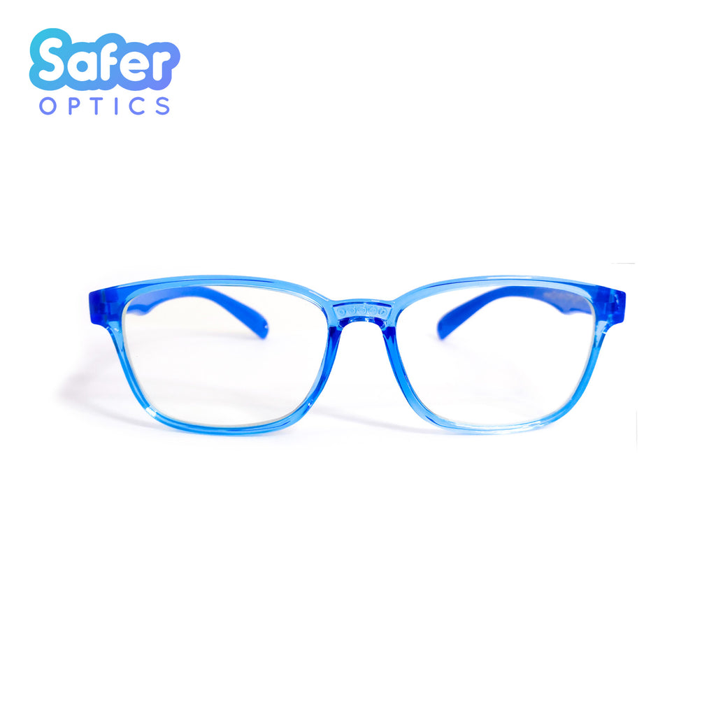 Kids Rectangle - Pool Party - SaferOptics Anti Blue Light Glasses Malaysia | 420Safety, Blue, Kids, Rectangle, Small