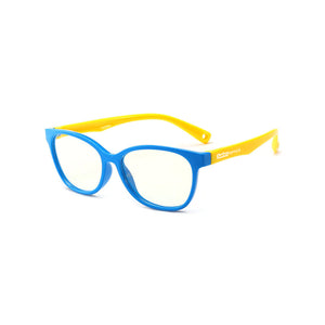 Kids Square - Blue Hero - SaferOptics Anti Blue Light Glasses Malaysia | 420Safety, Blue, Kids, Medium, Square