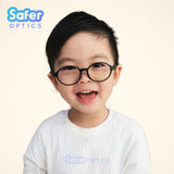 Kids Mini Flex - Black - SaferOptics Anti Blue Light Glasses Malaysia | 420Safety, Black, Flex, Kids, new, Oval, Round, Small, Toddlers