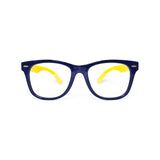 Kids Wayfarer - Navy Royale - SaferOptics Anti Blue Light Glasses Malaysia | 420Safety, Big, Blue, Kids, Square, Wayfarer